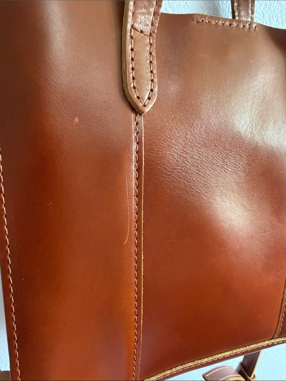 Portland Leather Lola Crossbody Tote- Madrone - Picture 10 of 16